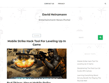 Tablet Screenshot of davidheinzmann.com